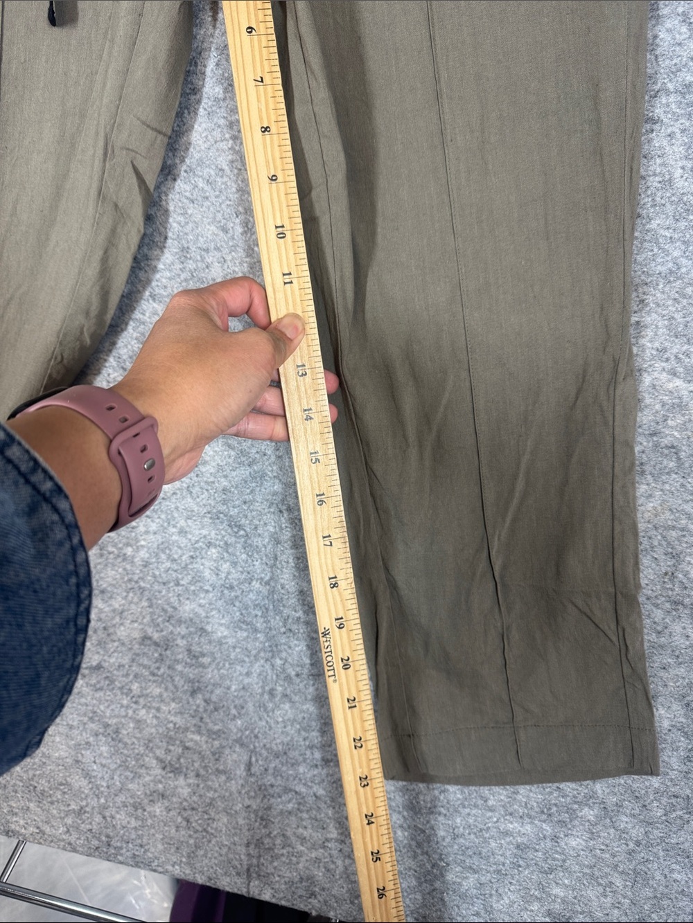 Babaton Linen Blend Pull On Pants Size S Relaxed Minimalist Trousers Office Chic - Picture 5 of 13